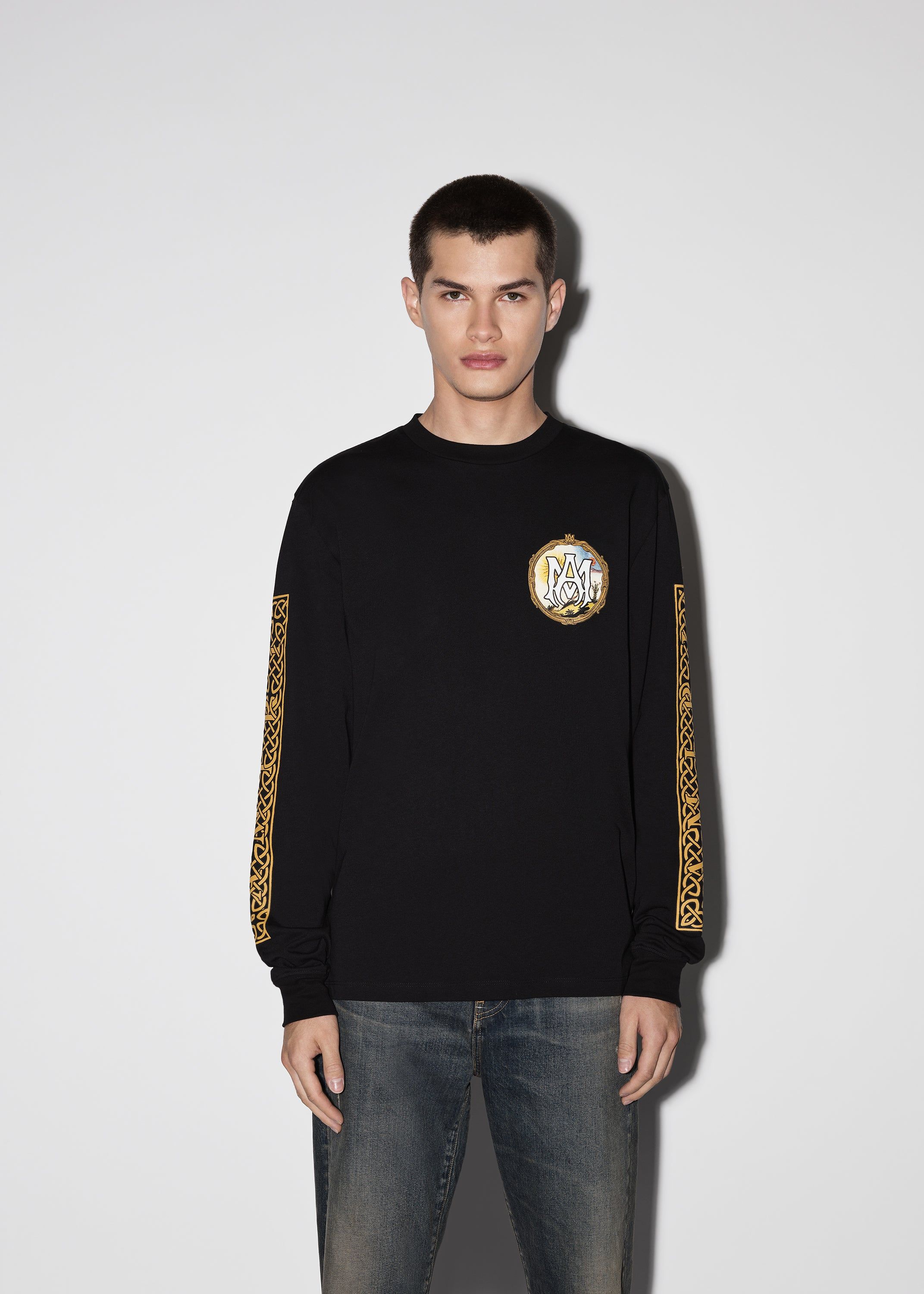 ALCHEMY FRAME LONG SLEEVE TEE - BLACK sold by AMIRI product image thumbnail 2