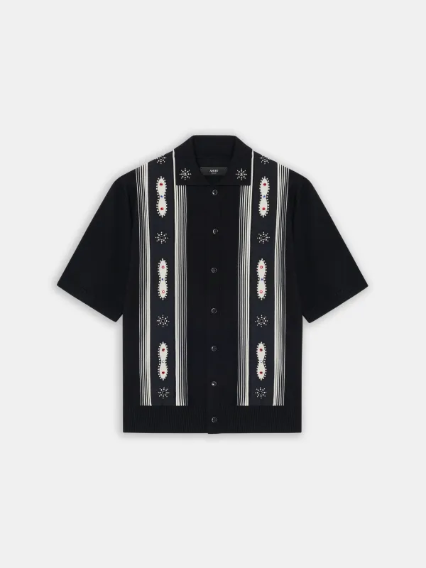 STUD STRIPE SHIRT - Black made by AMIRI