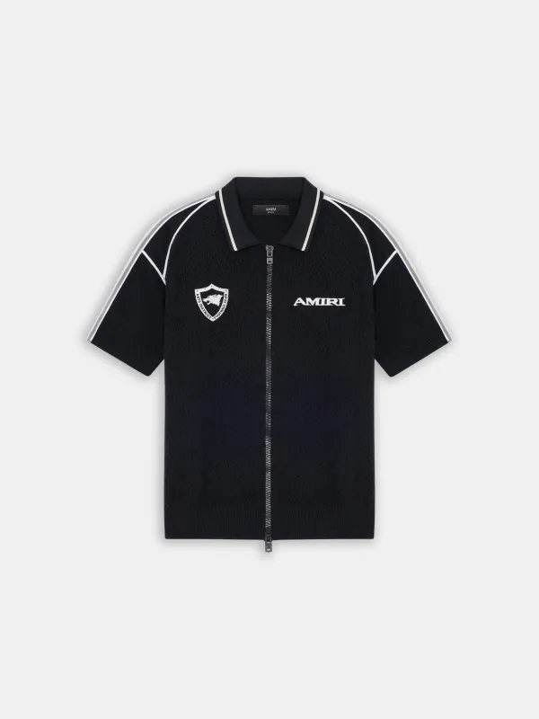 AMIRI SPORT ZIP SHIRT - Black sold by AMIRI
