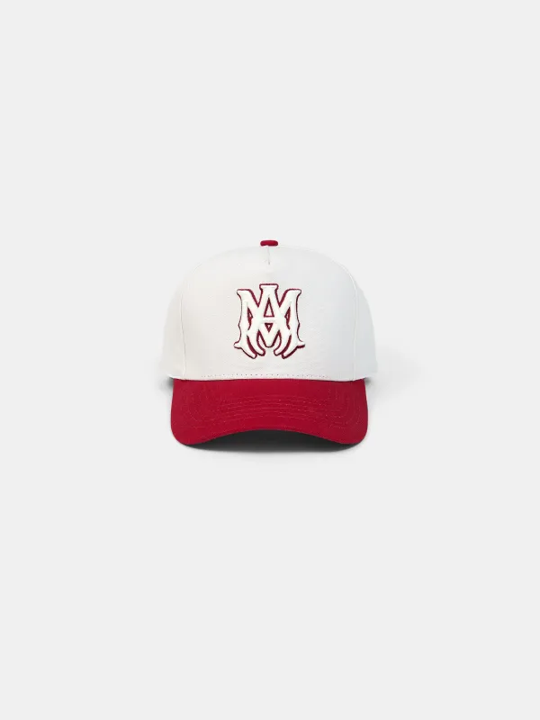 MA OUTLINE TWO TONE CANVAS HAT - Red Rose sold by AMIRI