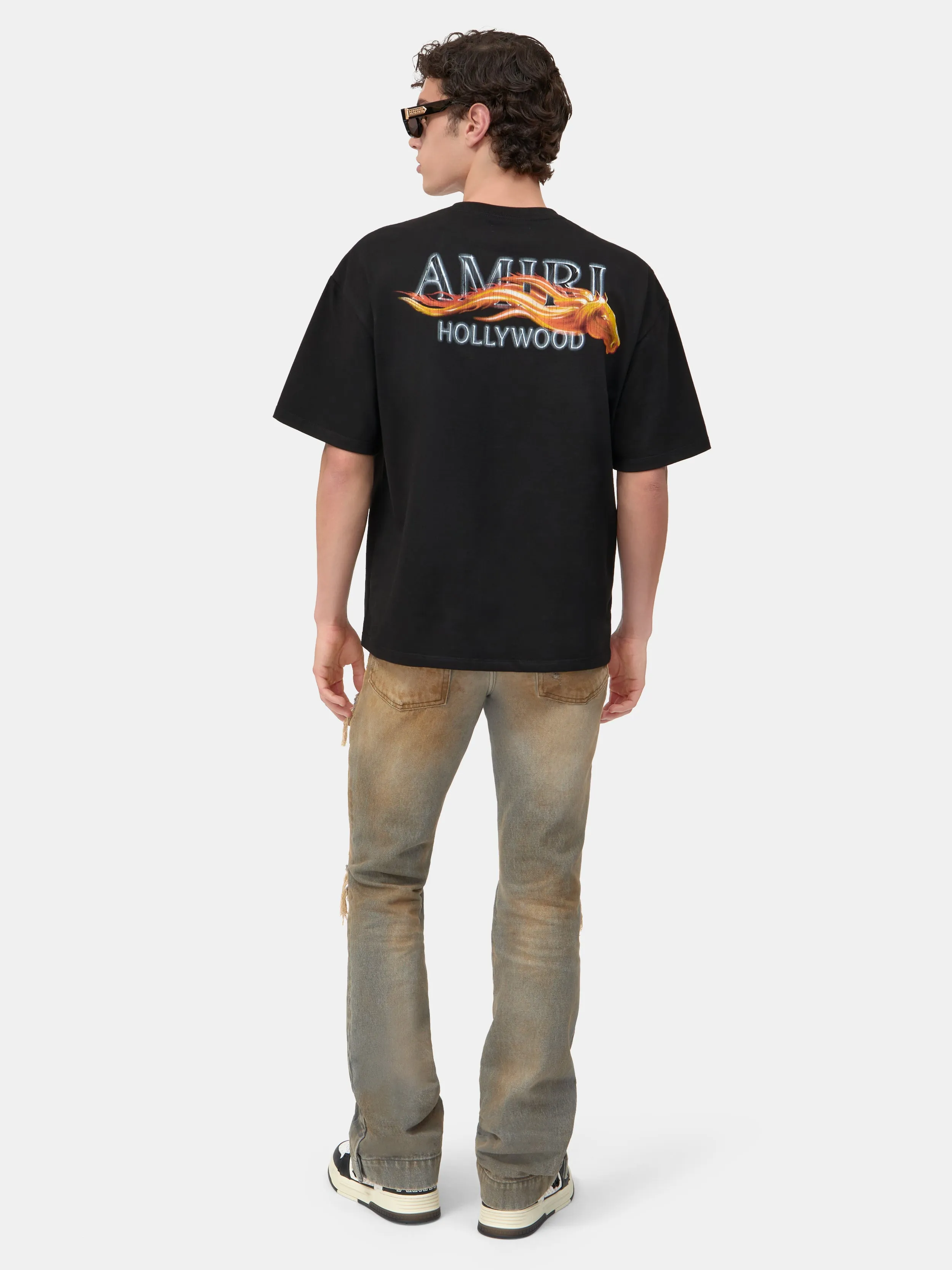AMIRI HOLLYWOOD HORSE OVERSIZED TEE - Black sold by AMIRI product image thumbnail 4
