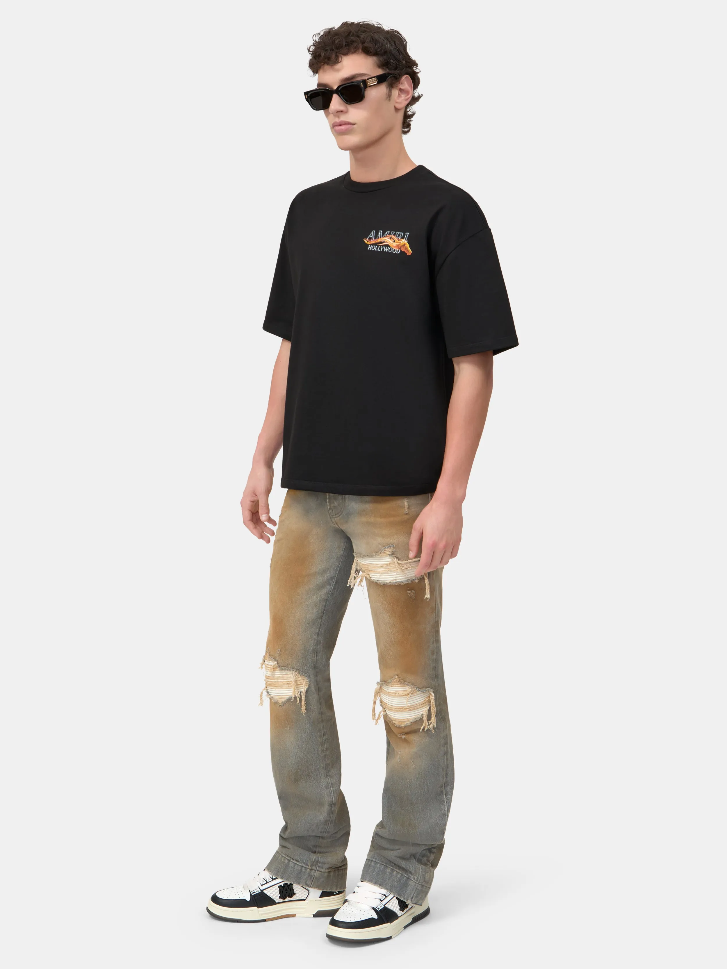 AMIRI HOLLYWOOD HORSE OVERSIZED TEE - Black sold by AMIRI product image thumbnail 2