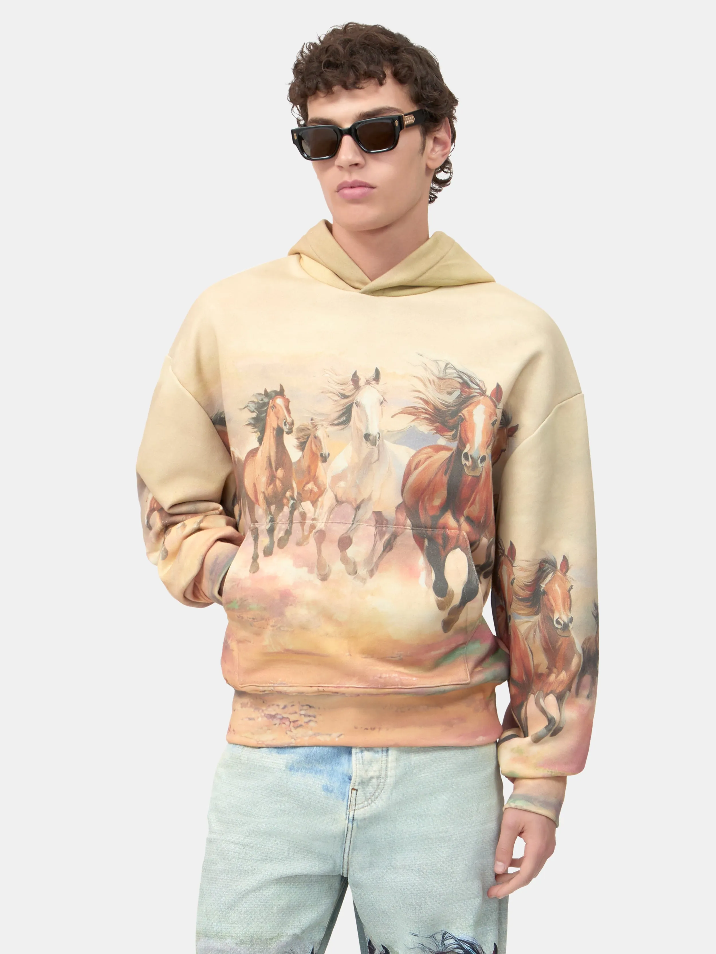 HORSES OVERSIZED HOODIE - Multi sold by AMIRI product image thumbnail 3