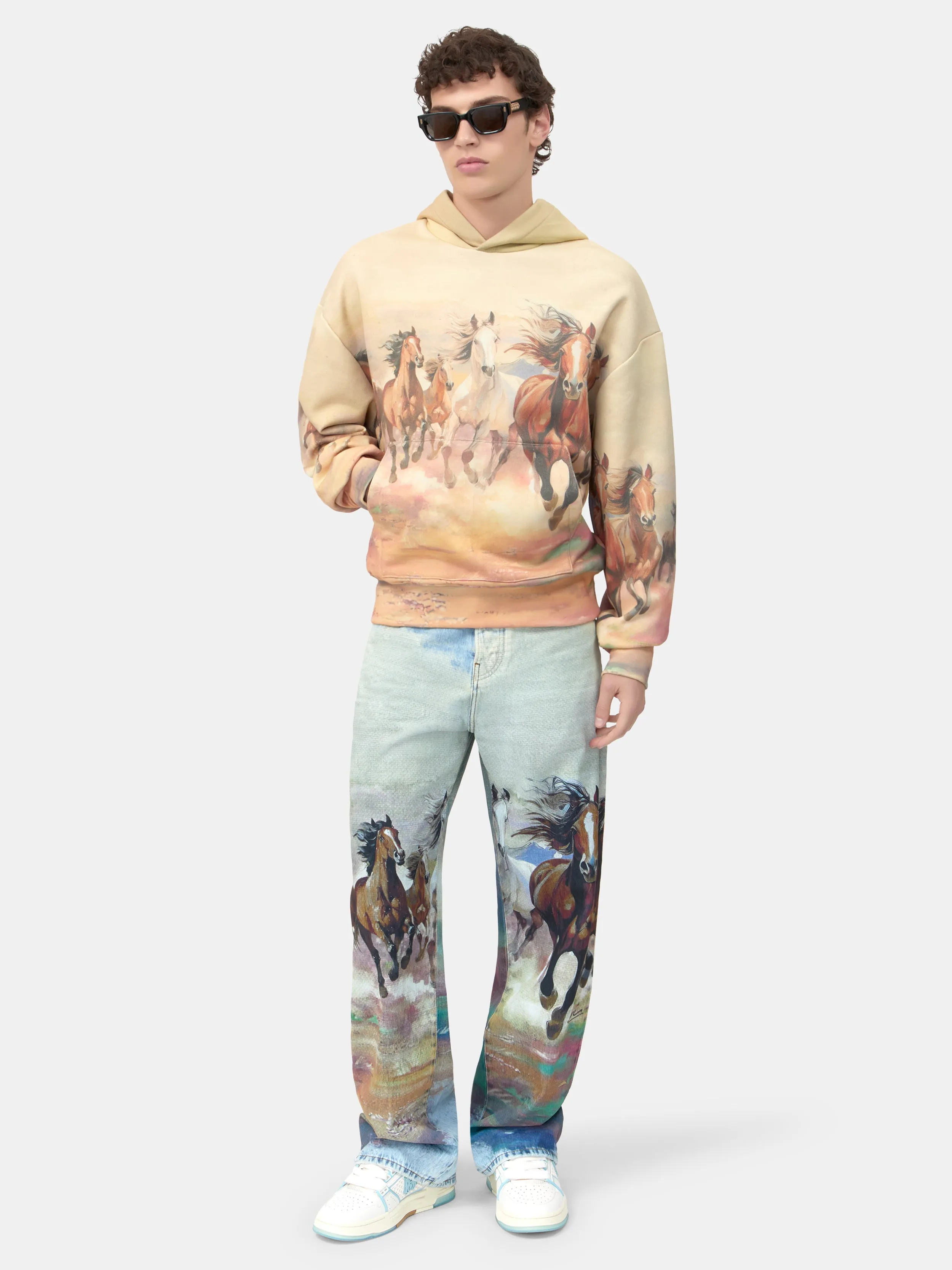 HORSES OVERSIZED HOODIE - Multi sold by AMIRI product image thumbnail 2