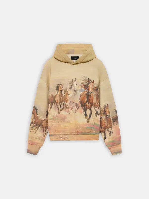 HORSES OVERSIZED HOODIE - Multi made by AMIRI