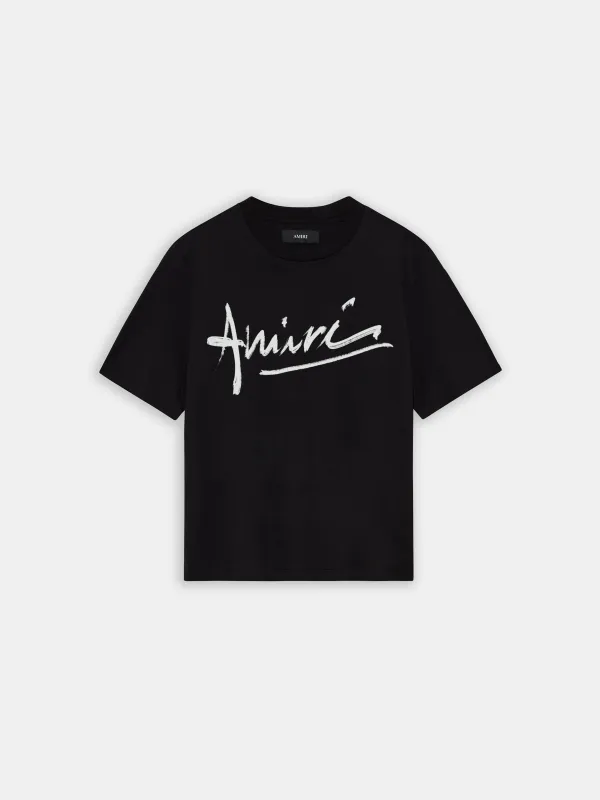 AMIRI SCRIPT TEE - BLACK made by AMIRI