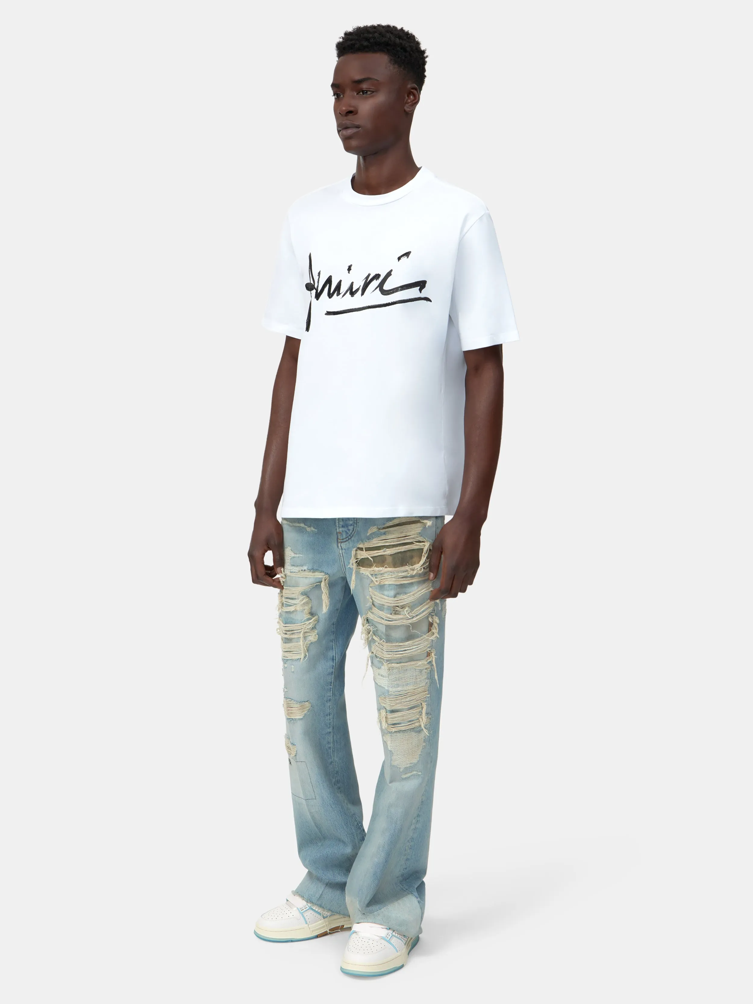 AMIRI SCRIPT TEE - WHITE sold by AMIRI product image thumbnail 3