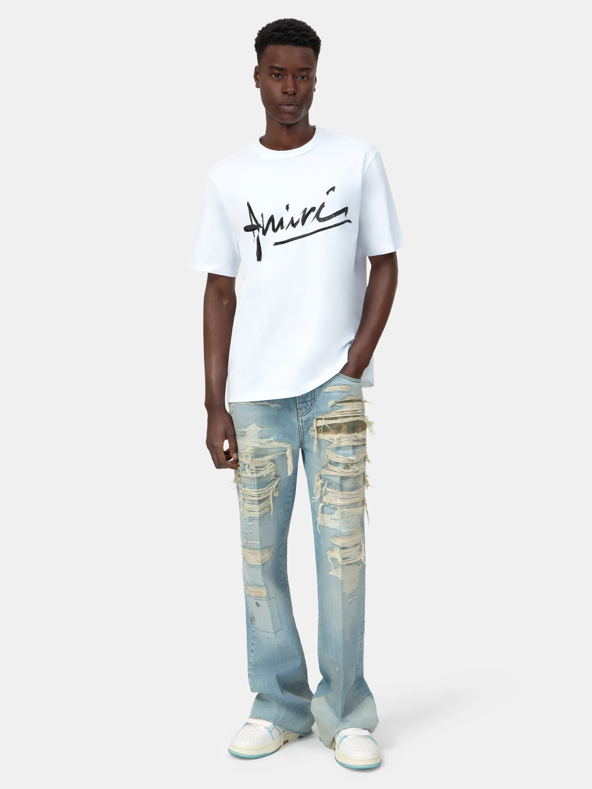AMIRI SCRIPT TEE - WHITE sold by AMIRI product image thumbnail 2