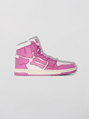 WOMEN - SKEL-TOP HI - WHITE / PINK sold by AMIRI