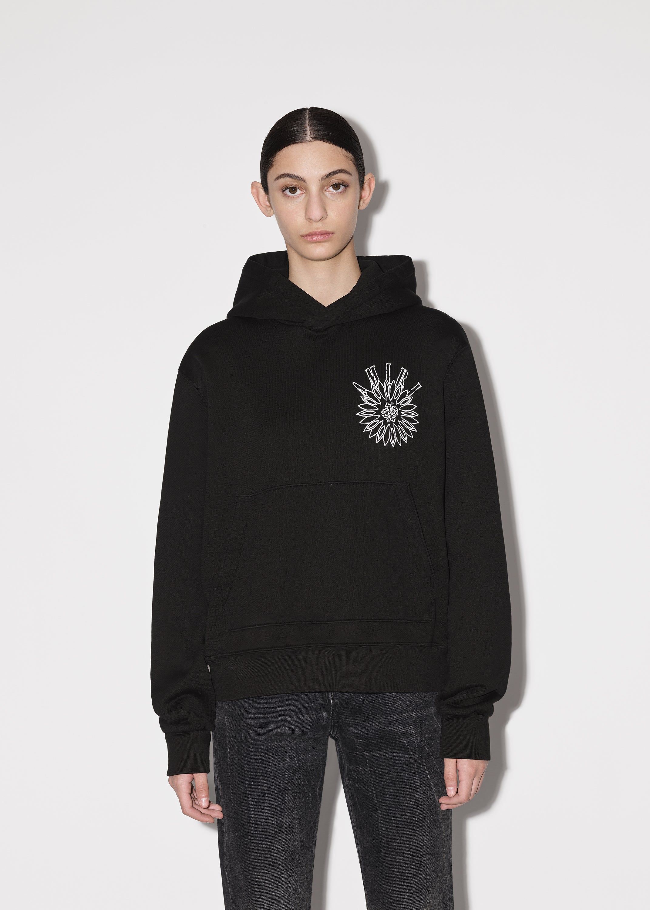 WOMEN - STICK & POKE HOODIE - BLACK sold by AMIRI product image thumbnail 3