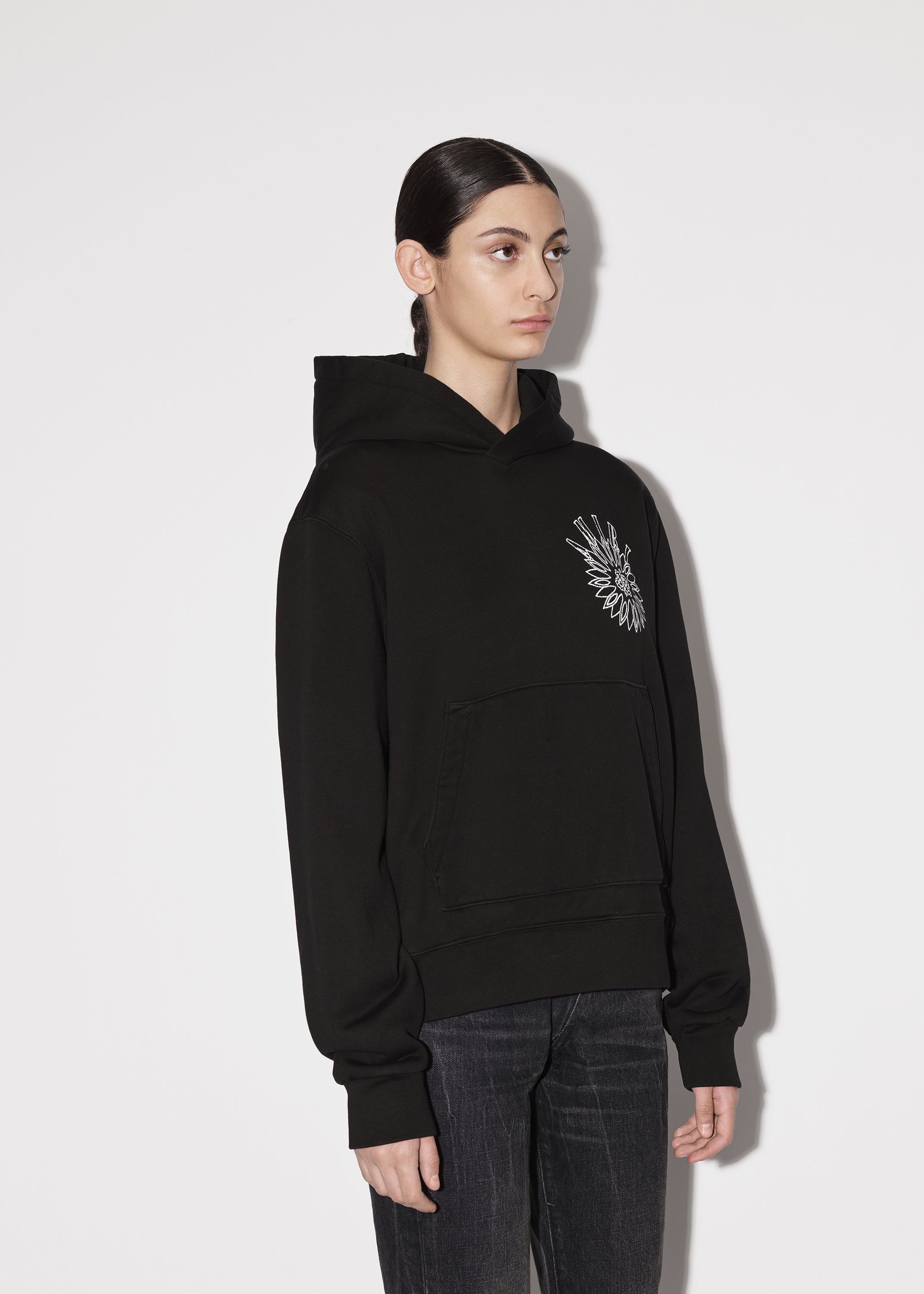 WOMEN - STICK & POKE HOODIE - BLACK sold by AMIRI product image thumbnail 4