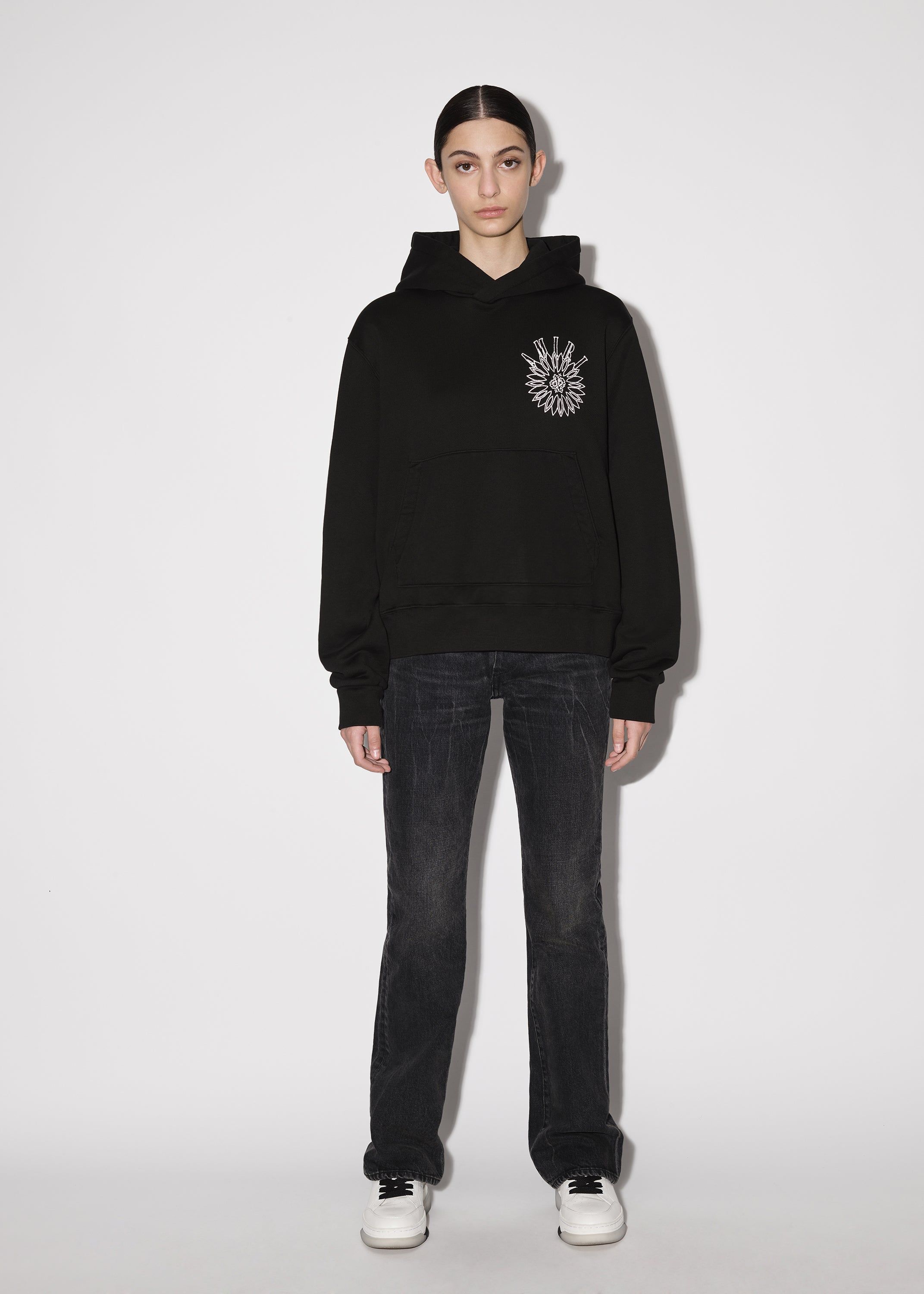 WOMEN - STICK & POKE HOODIE - BLACK sold by AMIRI product image thumbnail 2