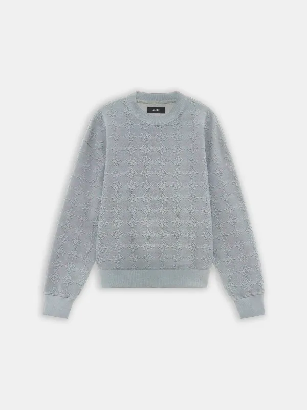 MA QUAD OVERSIZED CREW - STONE sold by AMIRI