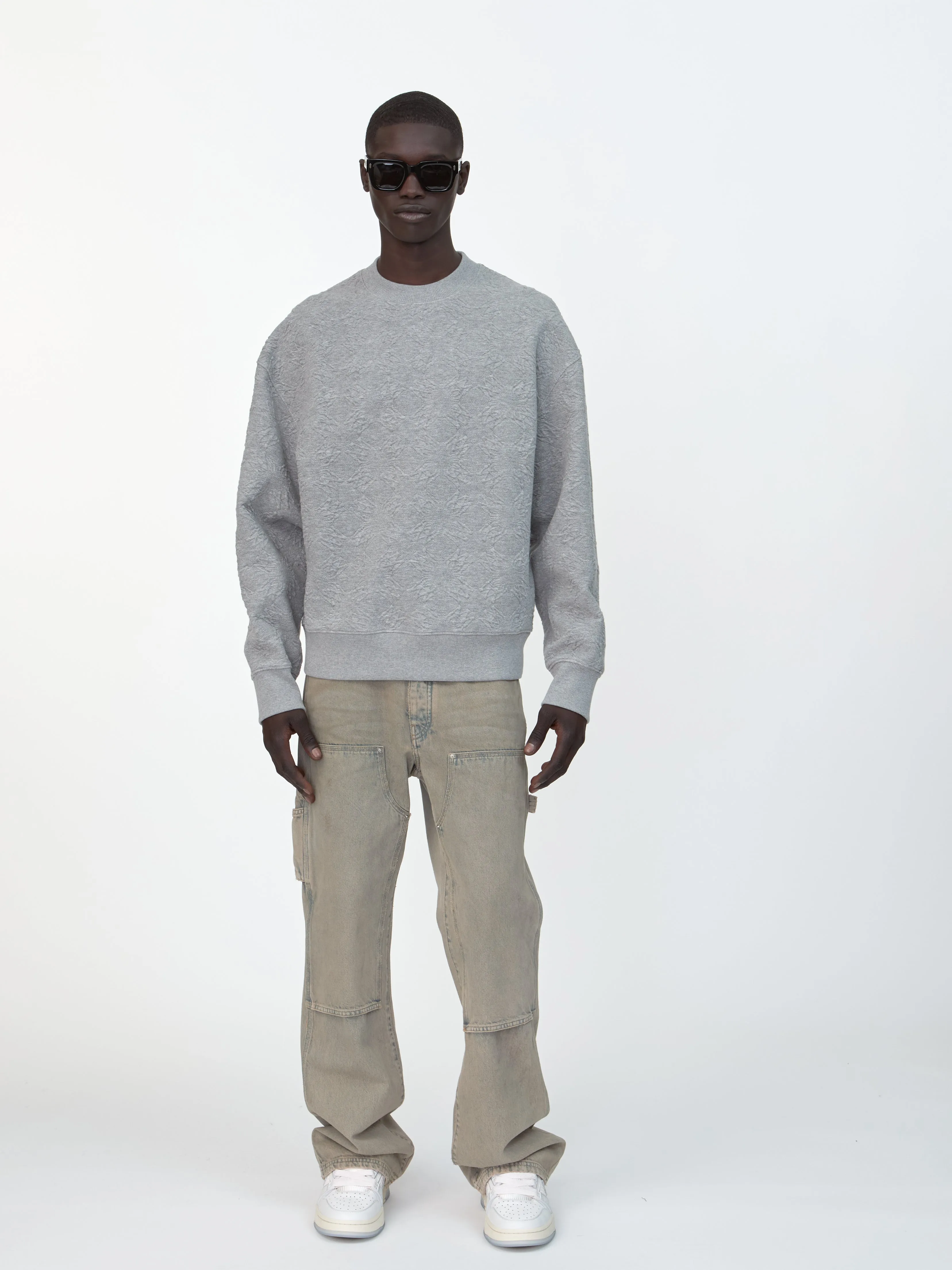 MA QUAD OVERSIZED CREW - STONE sold by AMIRI product image thumbnail 2