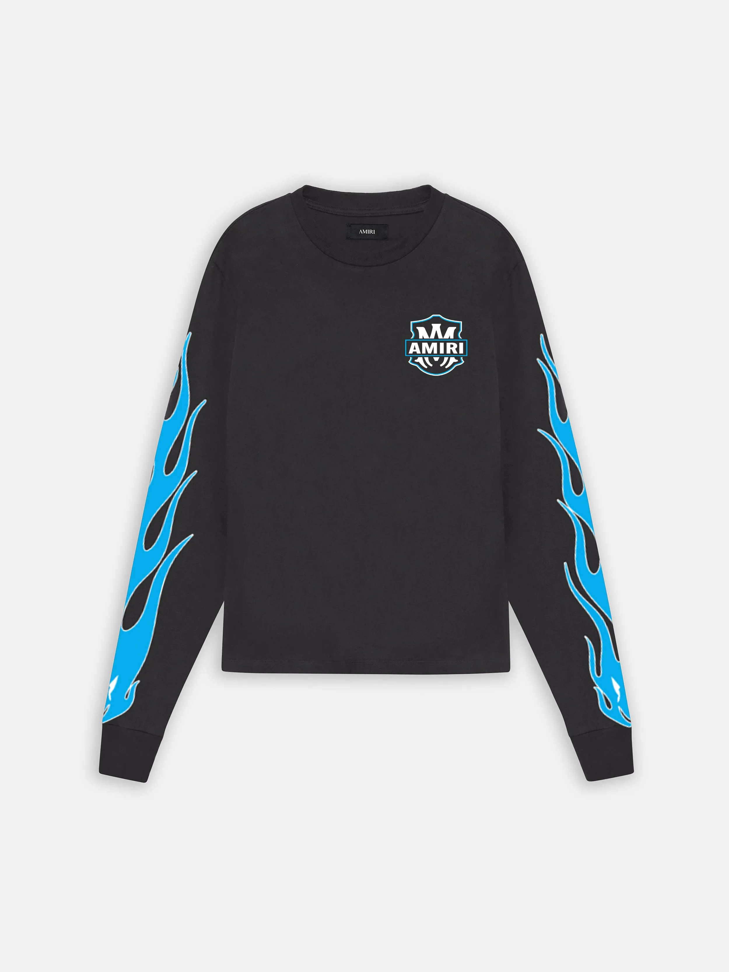 AMIRI EAGLE FLAMES LONG SLEEVE TEE - Black sold by AMIRI