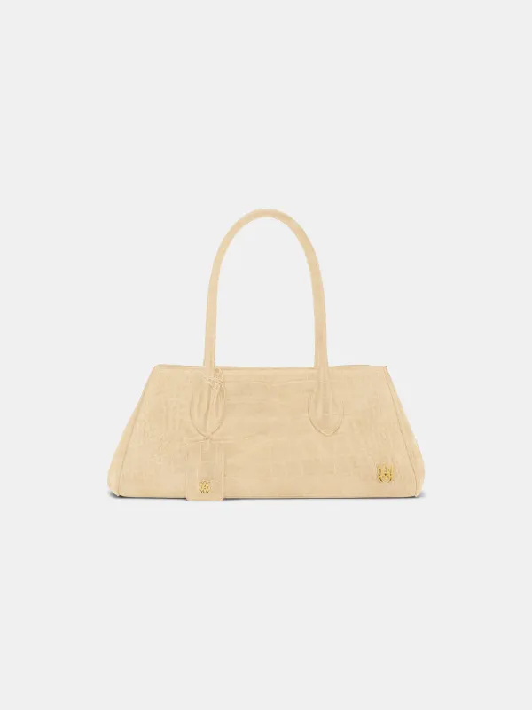 WOMEN - WOMEN'S SUEDE CROC HONEY 40 SHOULDER - Taupe made by AMIRI