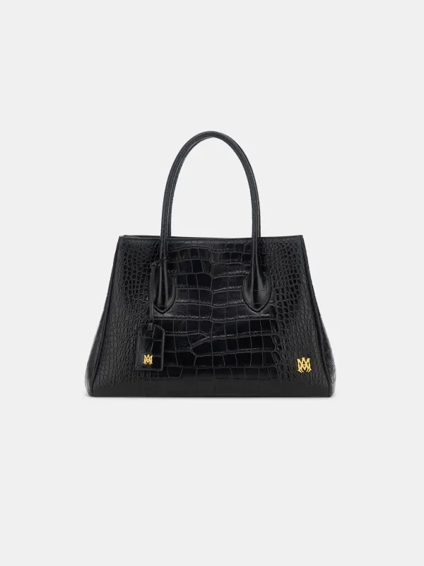 WOMEN - WOMEN'S EMBOSSED CROC HONEY 40 TOTE - Black made by AMIRI