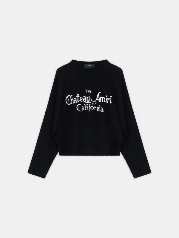 WOMEN - WOMEN'S CHATEAU AMIRI SWEATER - Black made by AMIRI