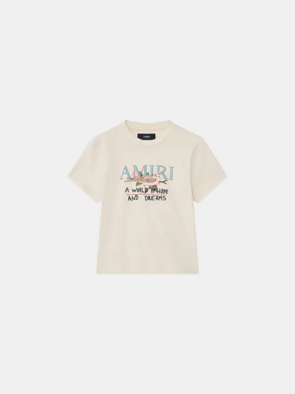 WOMEN - WOMEN'S HOPE AND DREAMS TEE - Alabaster made by AMIRI