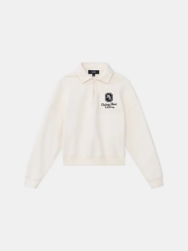 WOMEN - WOMEN'S MA CHATEAU POLO SWEATER - Alabaster made by AMIRI