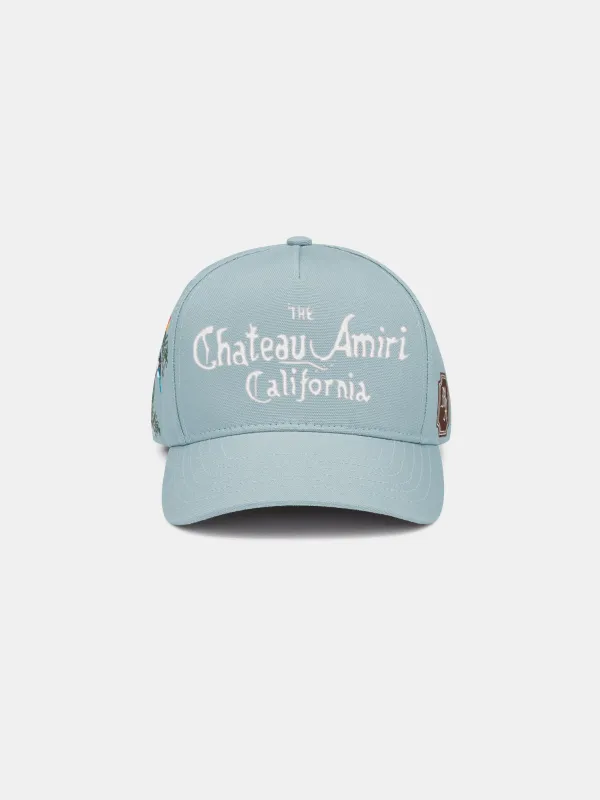 CHATEAU FLORAL COTTON HAT - Steel made by AMIRI