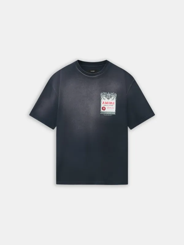 CHATEAU STAMP OVERSIZED TEE - Black made by AMIRI