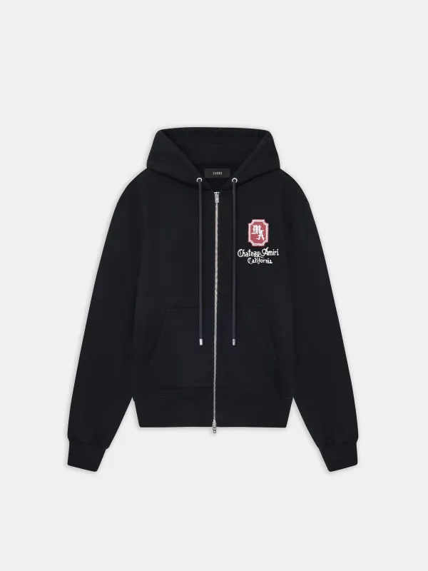 MA CHATEAU ZIP HOODIE - Black made by AMIRI