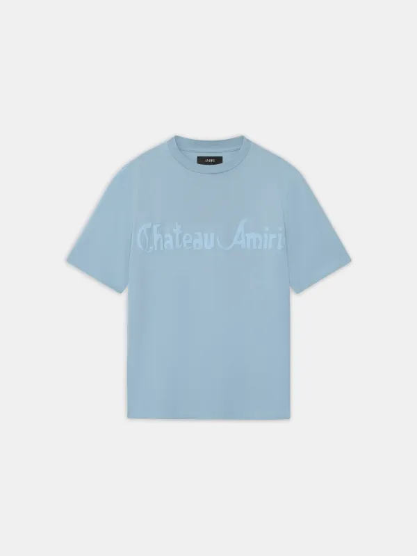 CHATEAU AMIRI TONAL TEE - Steel made by AMIRI