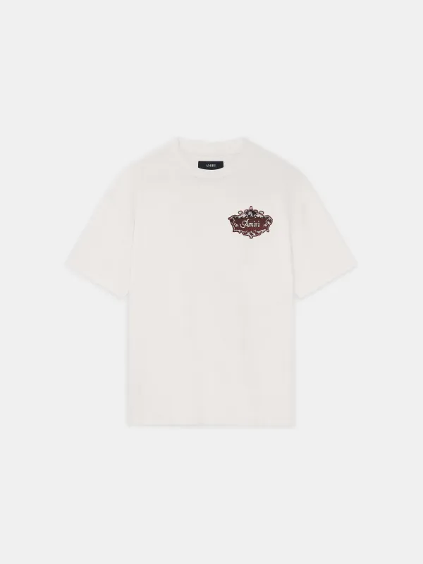 CHATEAU CREST OVERSIZED TEE - Ivory made by AMIRI