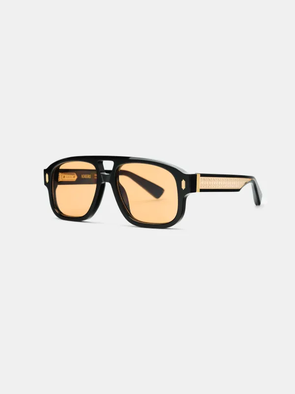 WILSHIRE SUNGLASSES - Black Brown made by AMIRI