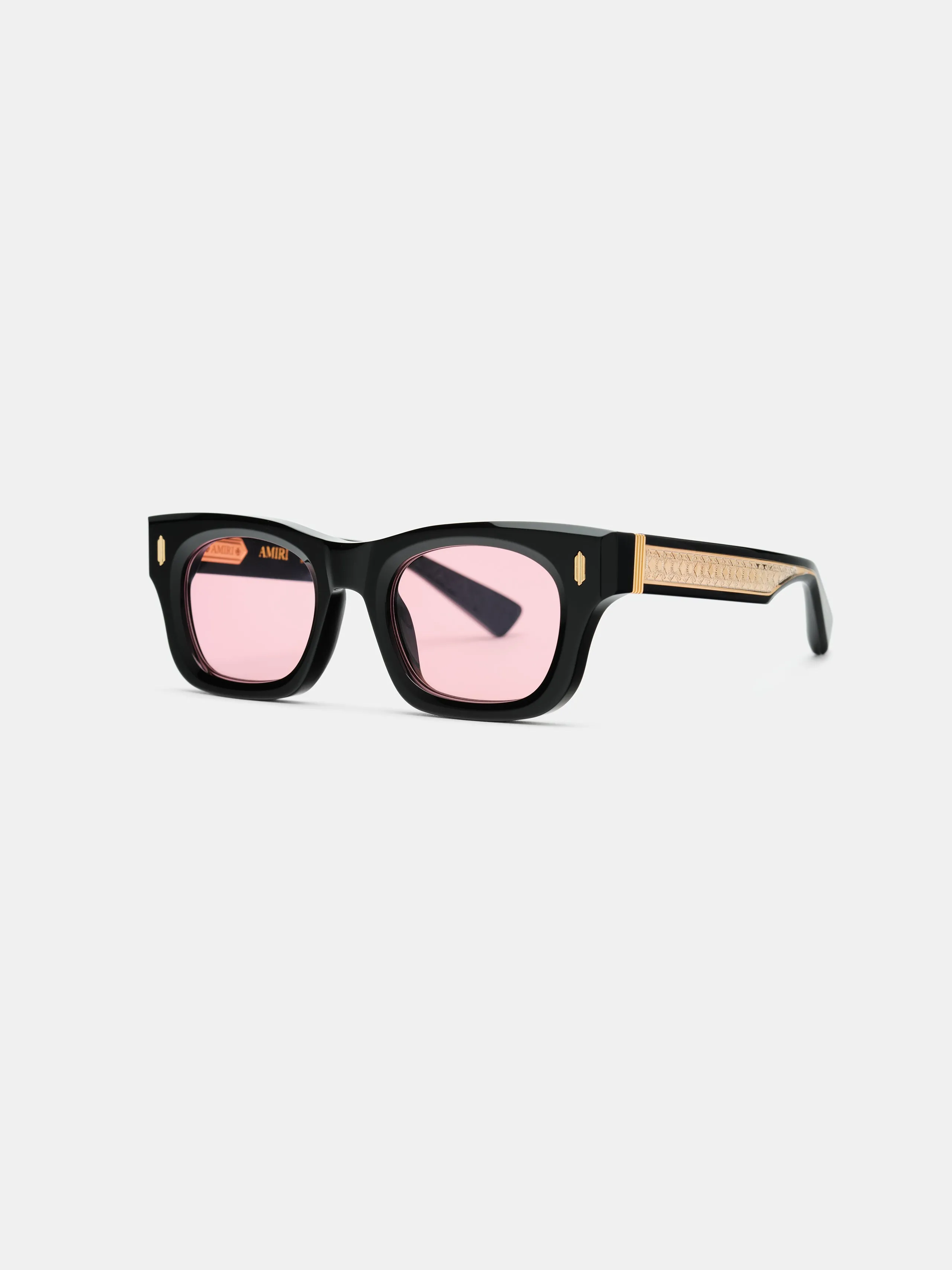 LAUREL SUNGLASSES - Black sold by AMIRI