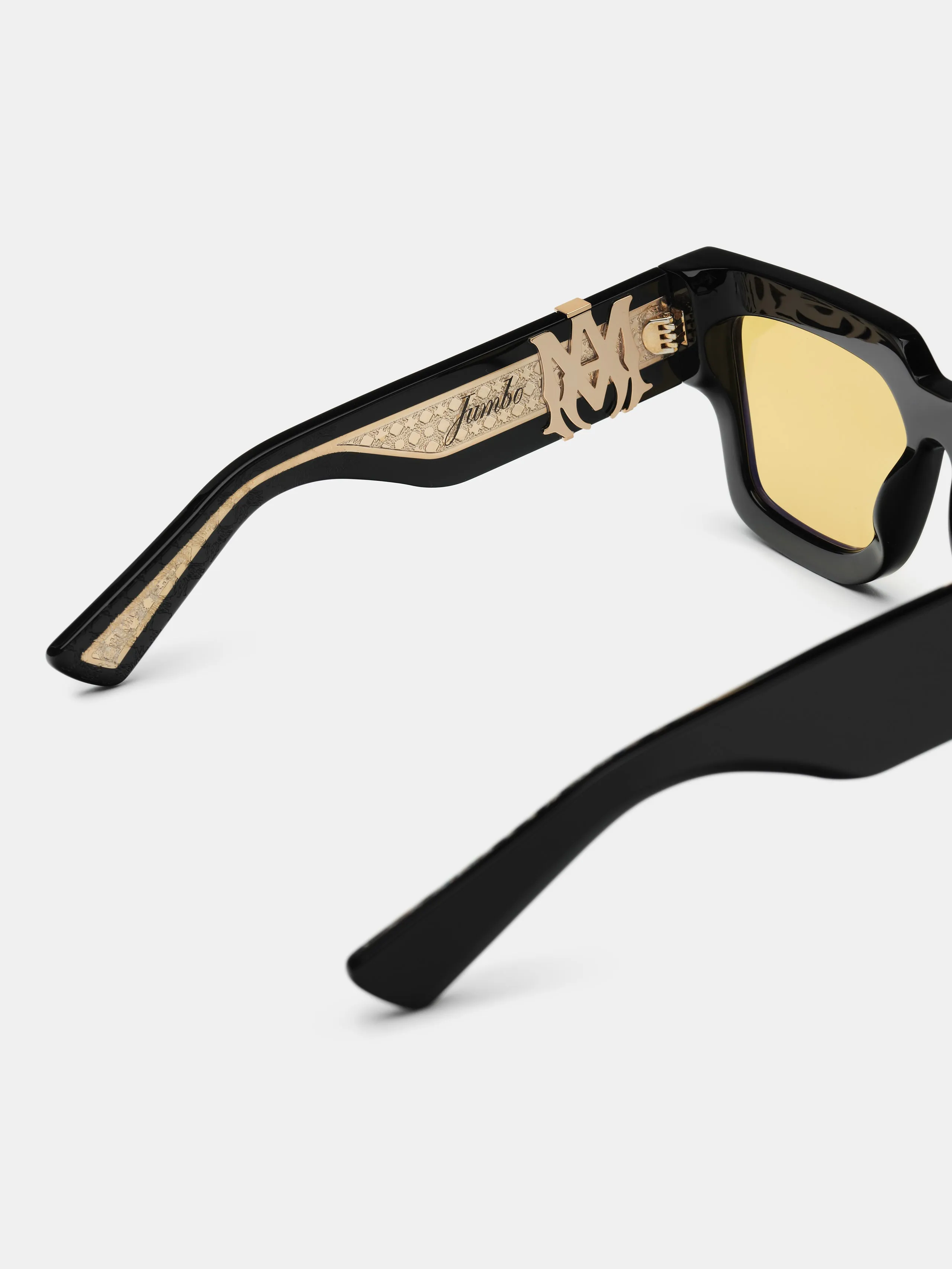 JUMBO SUNGLASSES - Black Yellow sold by AMIRI product image thumbnail 4