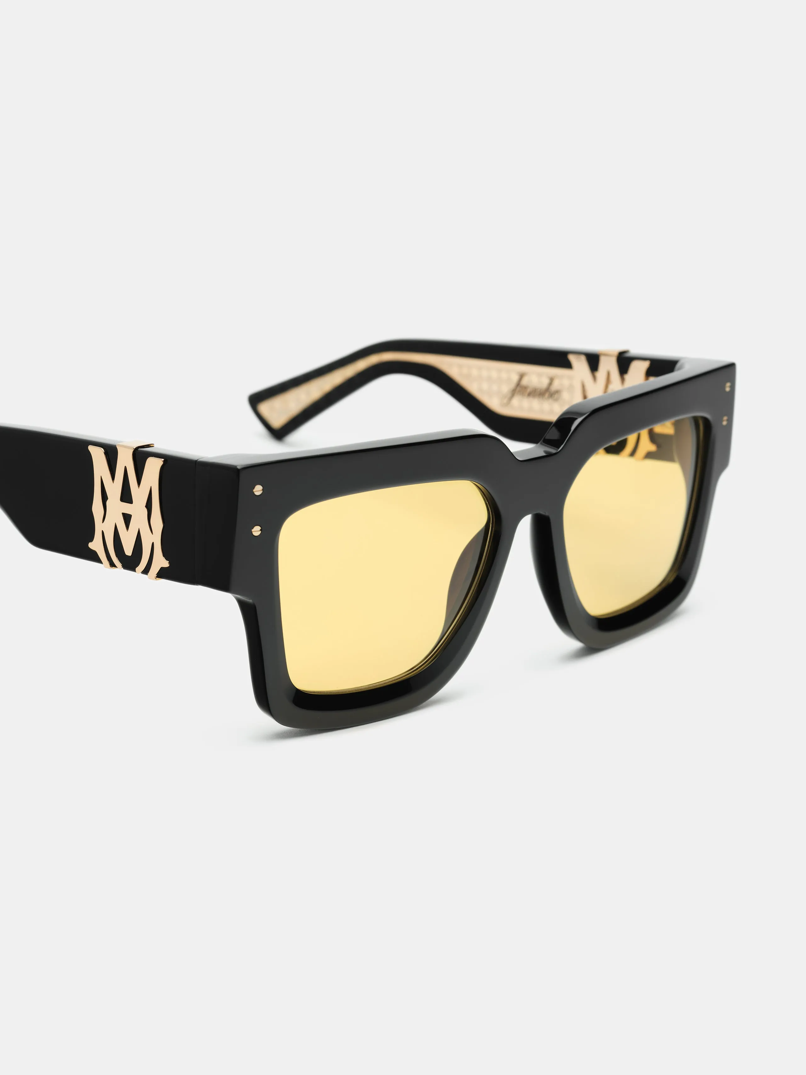 JUMBO SUNGLASSES - Black Yellow sold by AMIRI product image thumbnail 5