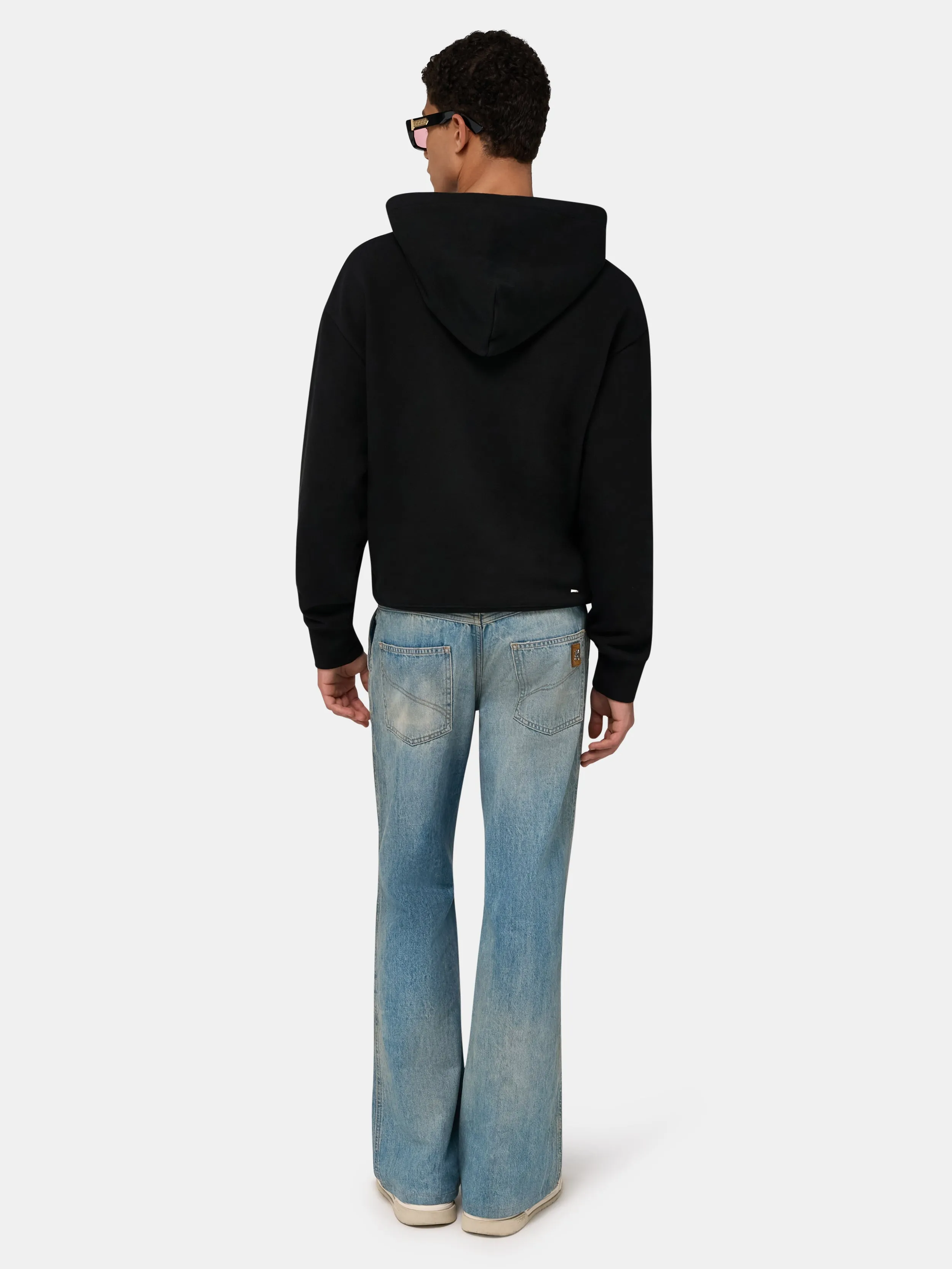 CHATEAU AMIRI TONAL OVERSIZED HOODIE - Black sold by AMIRI product image thumbnail 4