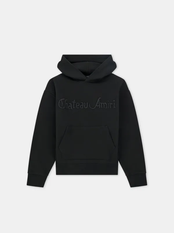 CHATEAU AMIRI TONAL OVERSIZED HOODIE - Black made by AMIRI