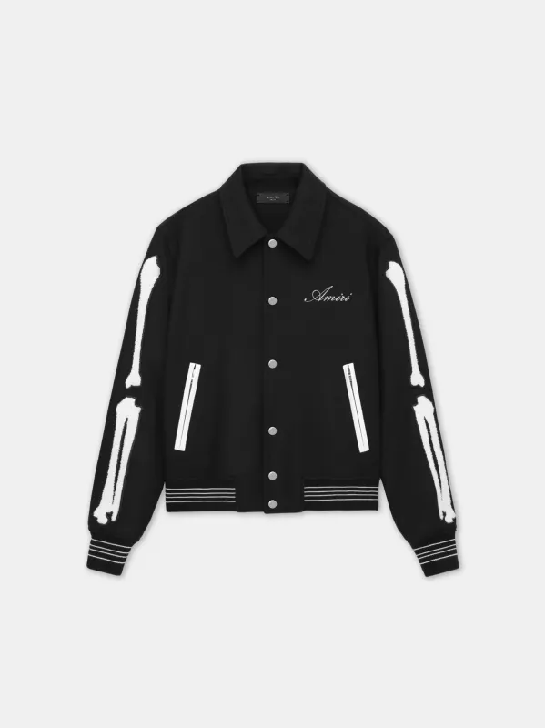 BONES JACKET - Black White made by AMIRI