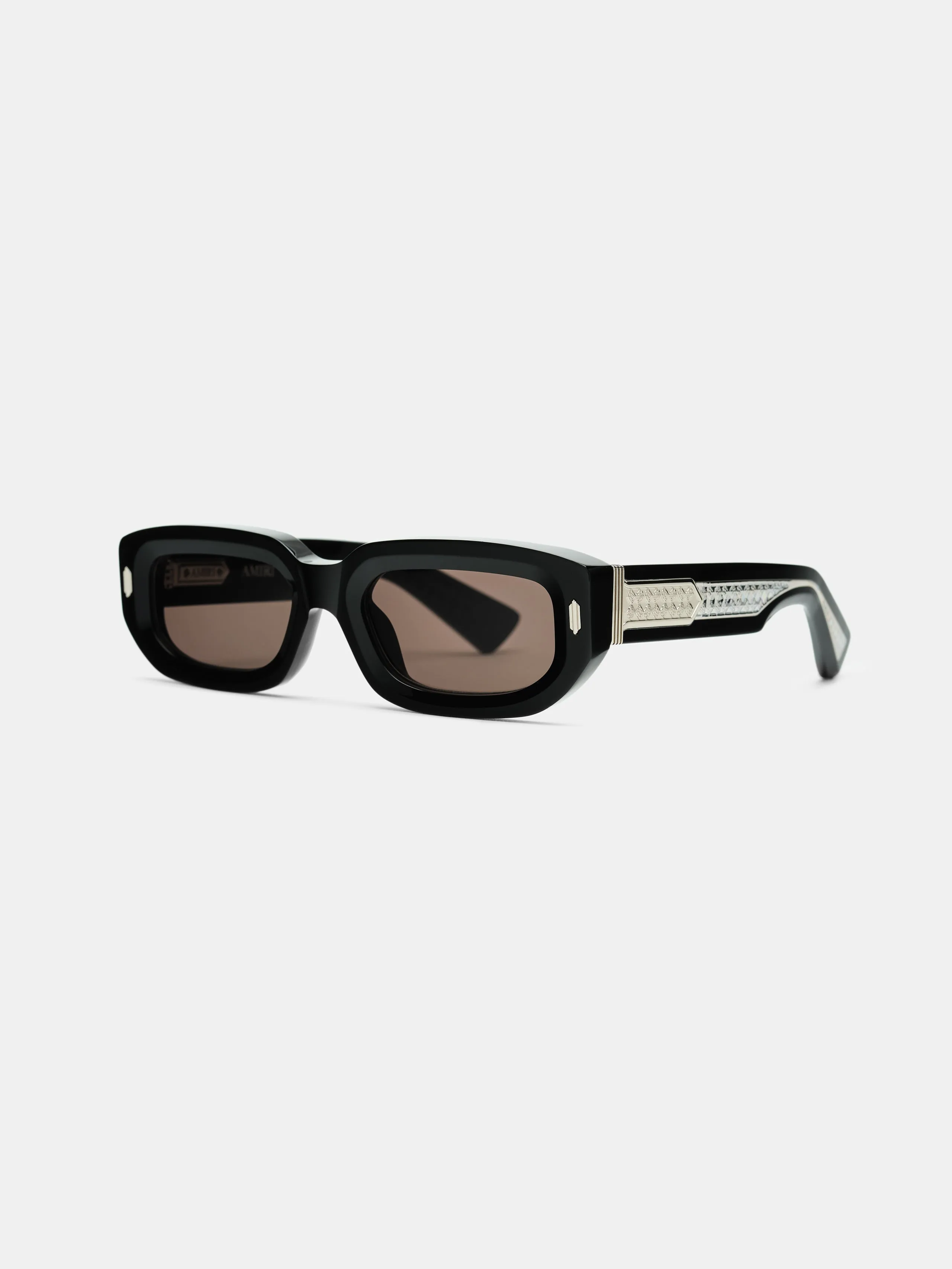 FAIRFAX EXPOSED EXTERNAL SUNGLASSES - Black Silver sold by AMIRI