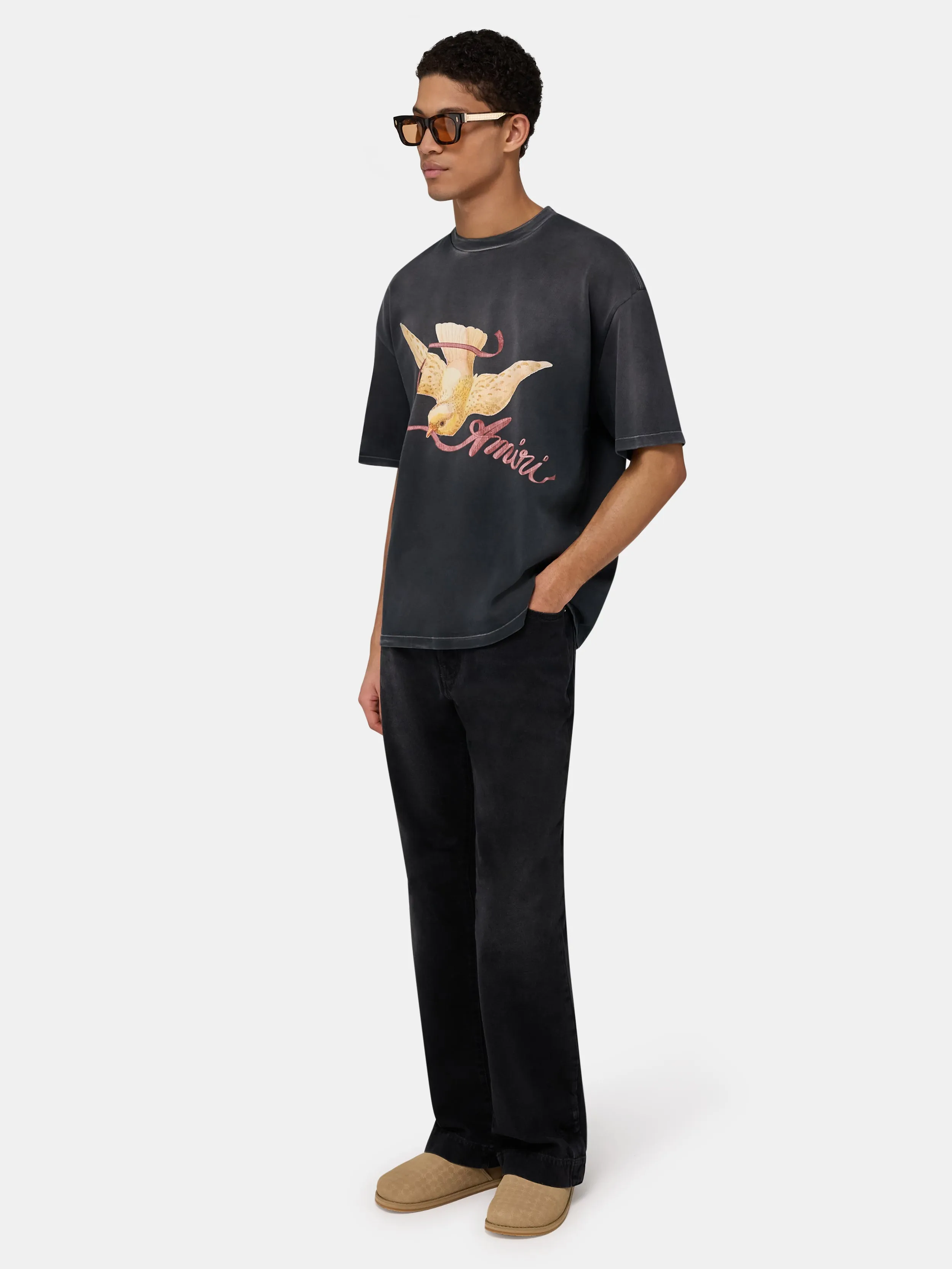 AMIRI RIBBON OVERSIZED TEE - Black sold by AMIRI product image thumbnail 3