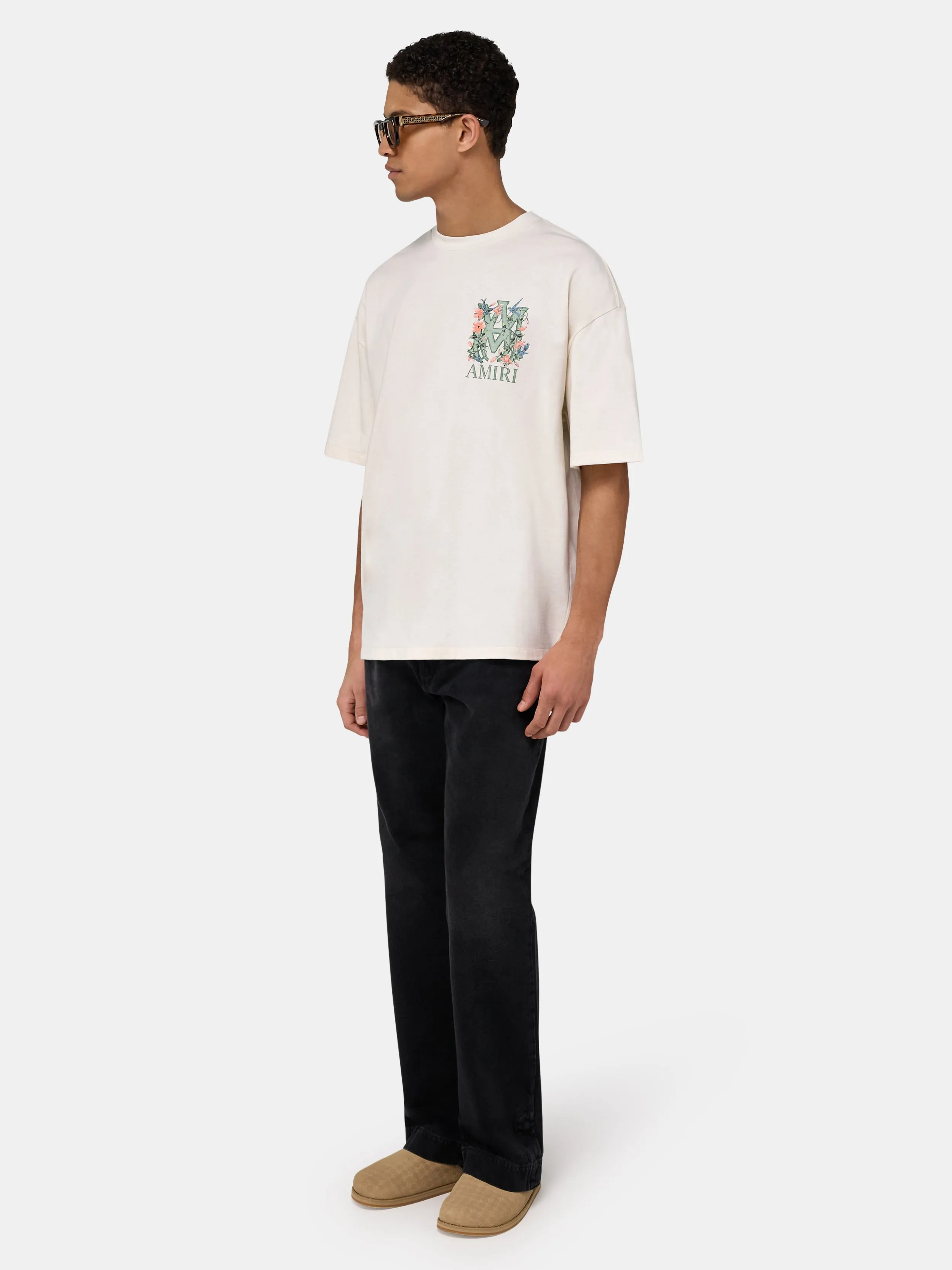MA FLORAL OVERSIZED TEE - Ivory sold by AMIRI product image thumbnail 3