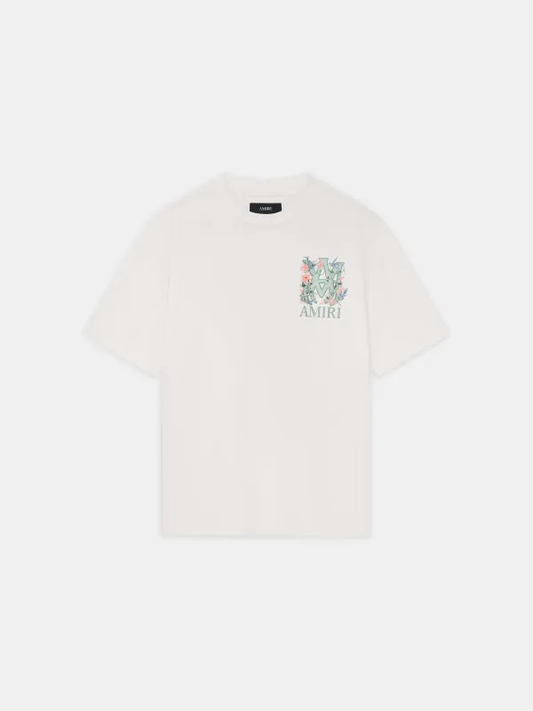 MA FLORAL OVERSIZED TEE - Ivory sold by AMIRI