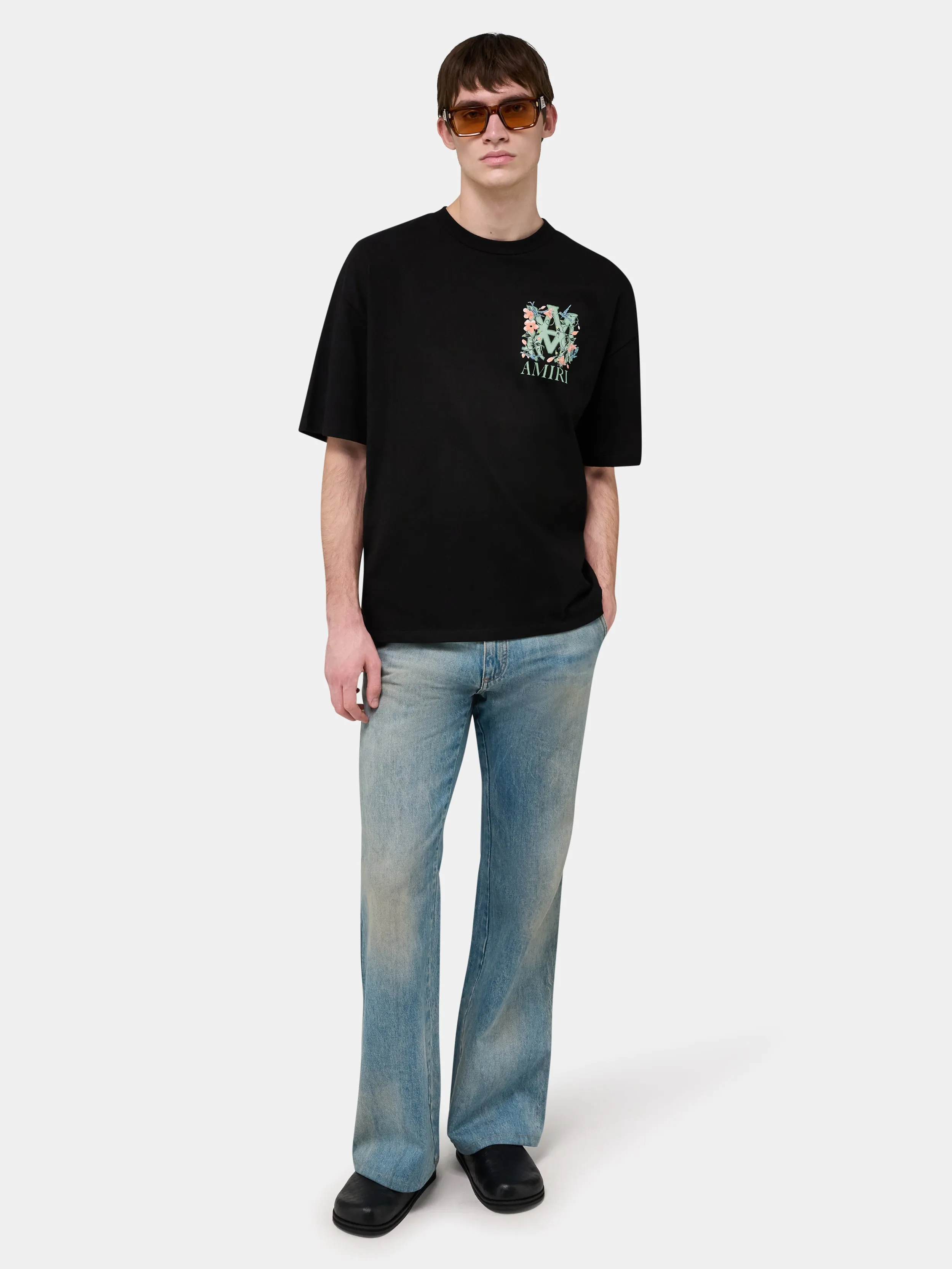 MA FLORAL OVERSIZED TEE - Black sold by AMIRI product image thumbnail 2