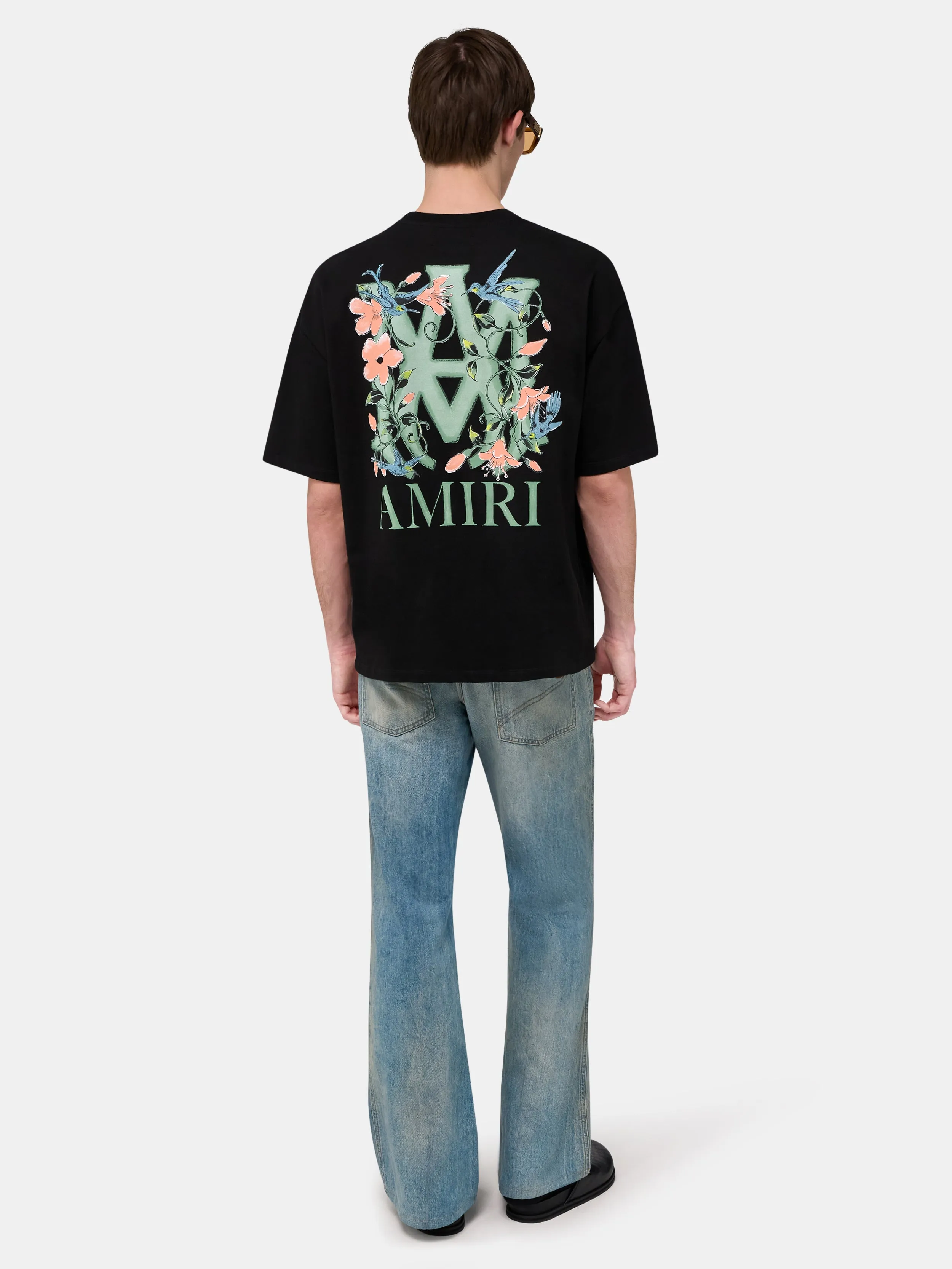MA FLORAL OVERSIZED TEE - Black sold by AMIRI product image thumbnail 4