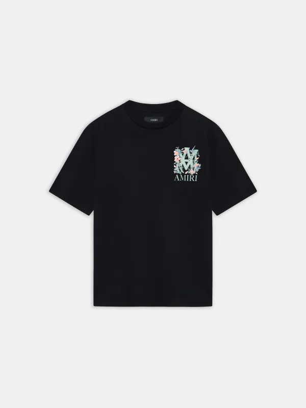 MA FLORAL OVERSIZED TEE - Black made by AMIRI