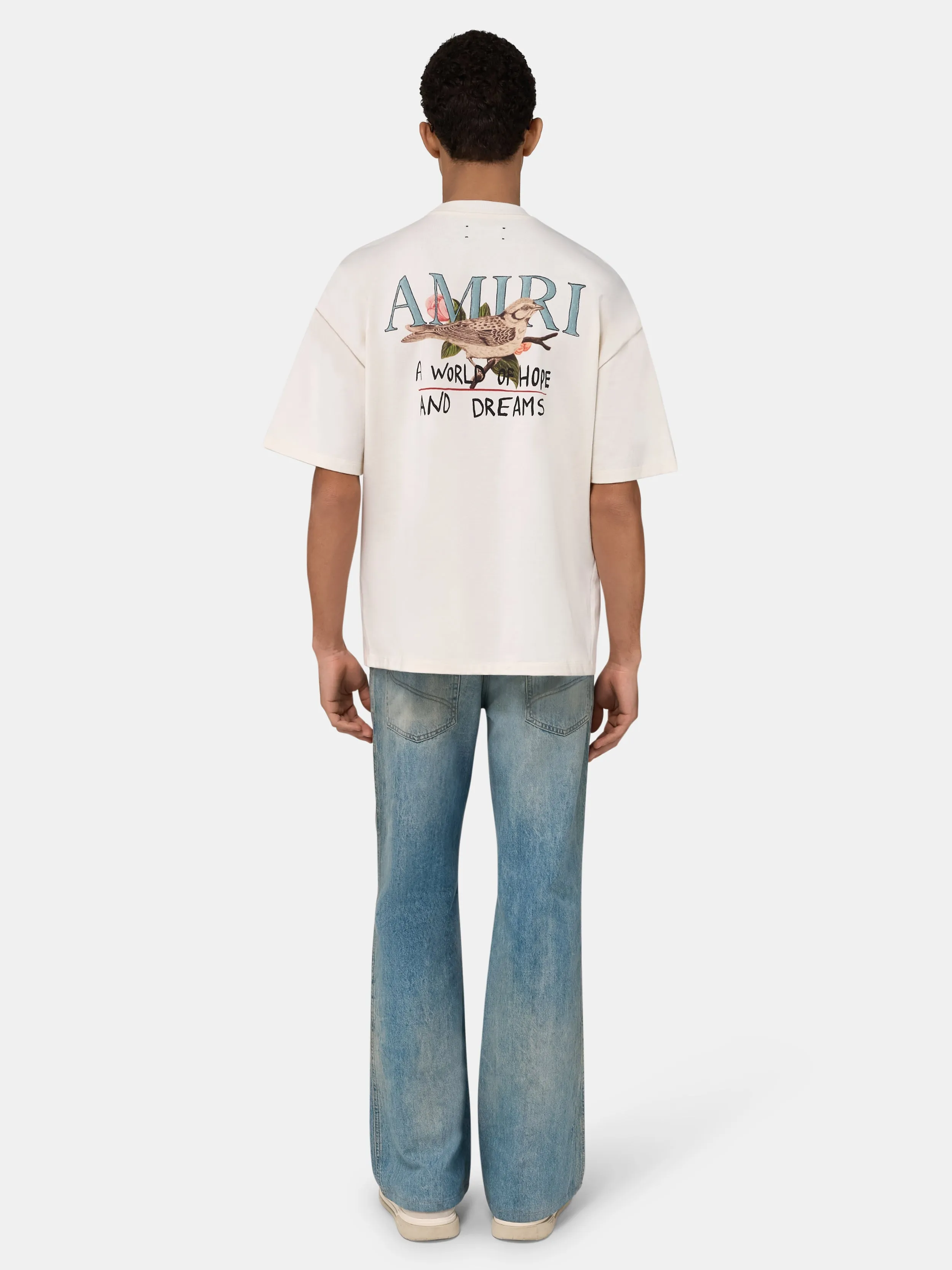 HOPE AND DREAMS OVERSIZED TEE - Alabaster sold by AMIRI product image thumbnail 4