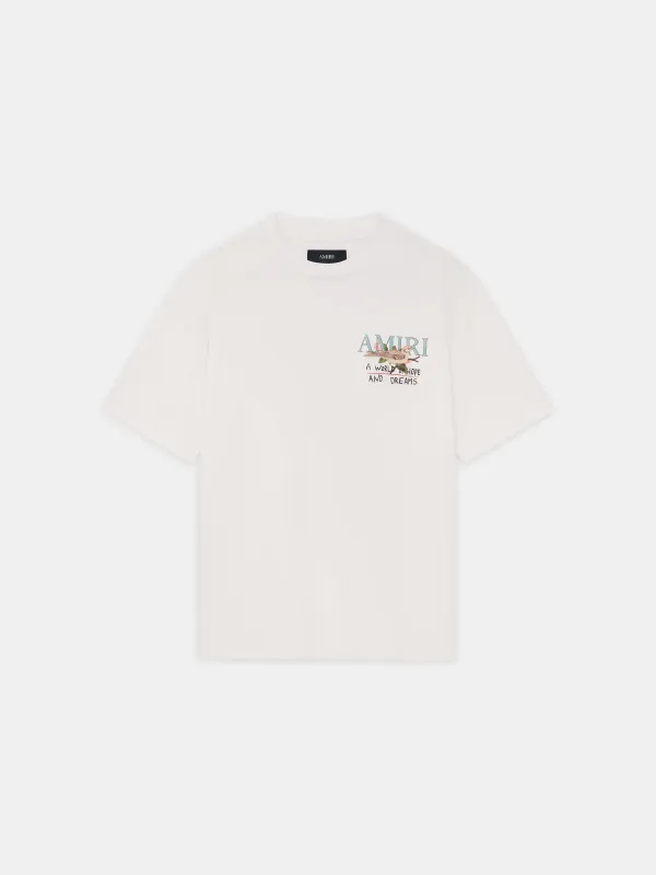 HOPE AND DREAMS OVERSIZED TEE - Alabaster made by AMIRI