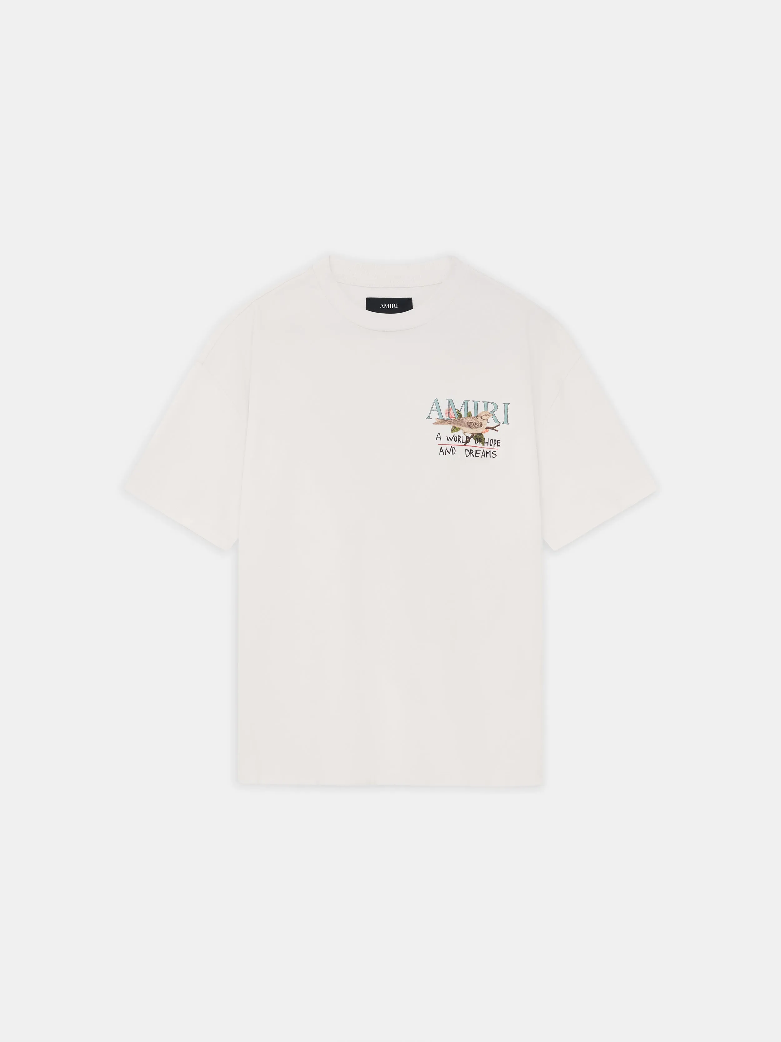 HOPE AND DREAMS OVERSIZED TEE - Alabaster sold by AMIRI