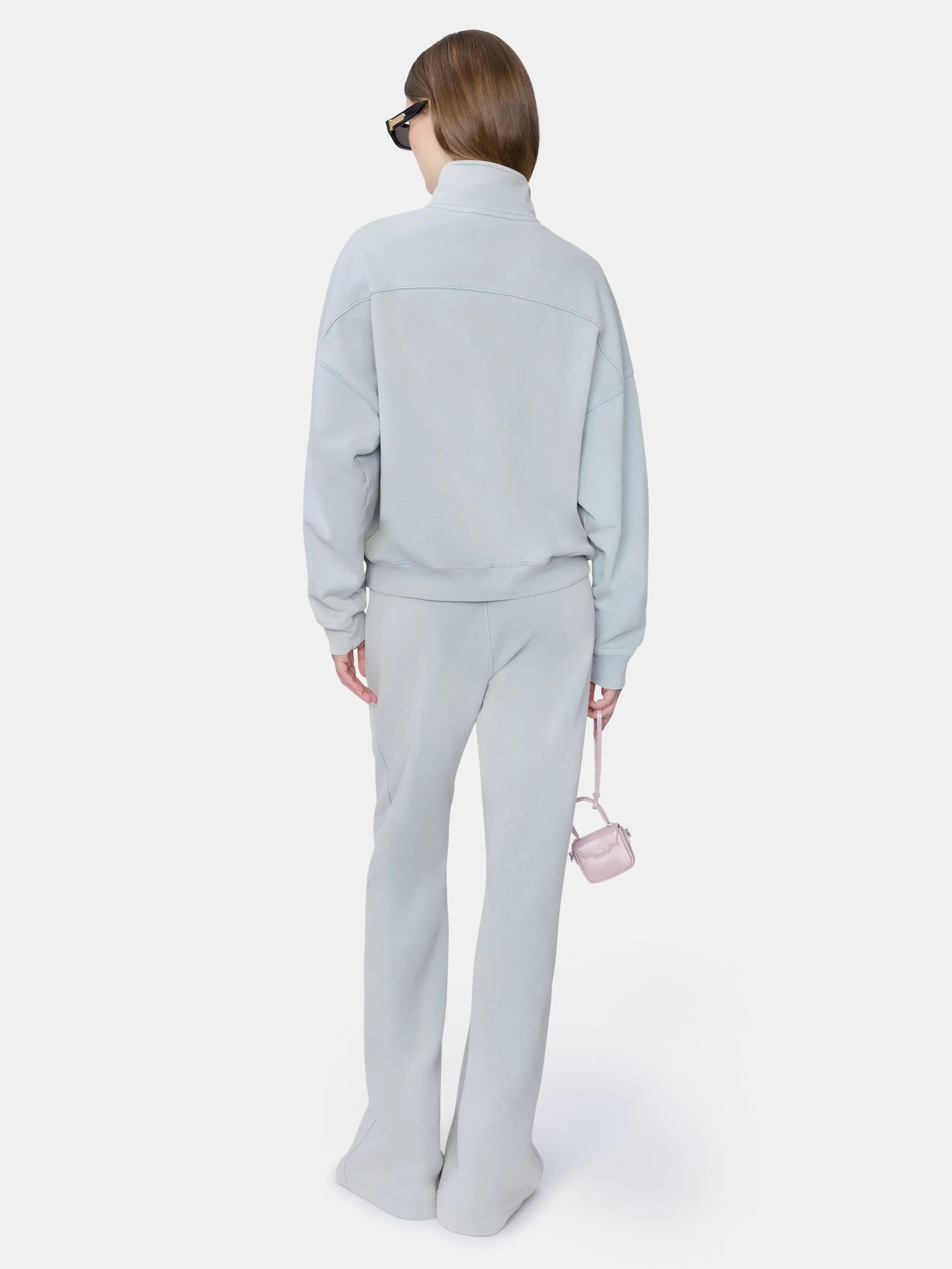 WOMEN - WOMEN'S HOPE AND DREAMS HALF ZIP CREW - Steel sold by AMIRI product image thumbnail 3