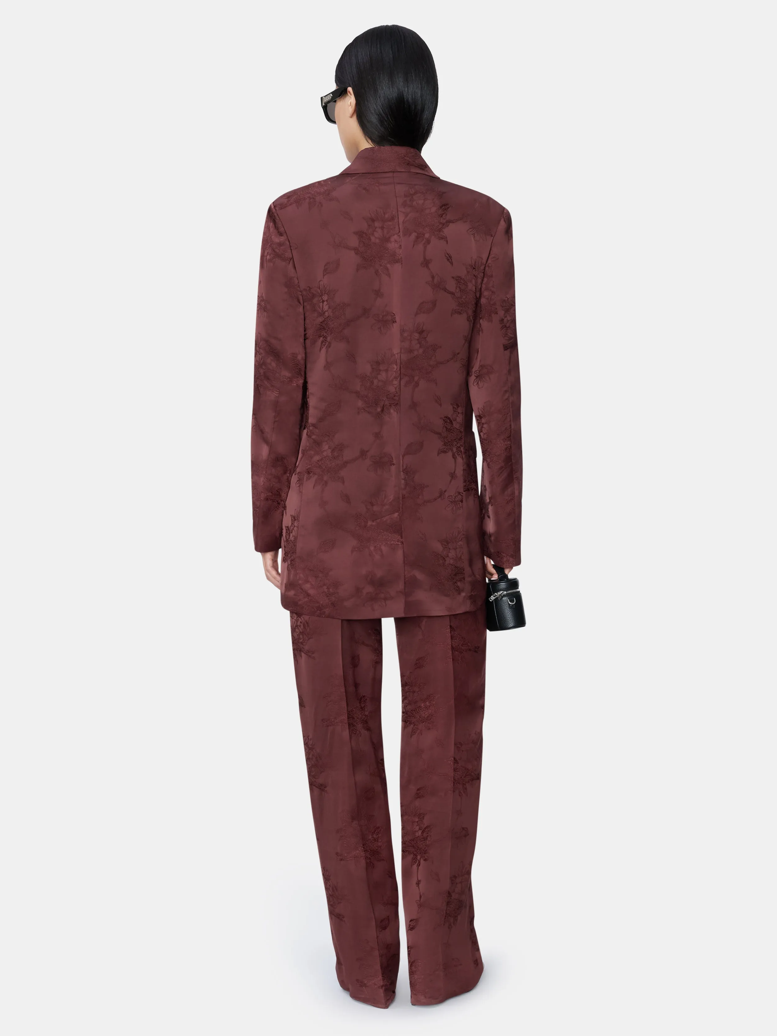 WOMEN - WOMEN'S FLORAL DOUBLE-BREASTED BLAZER - Tobacco sold by AMIRI product image thumbnail 4