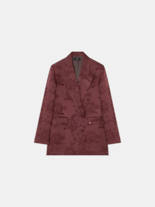 WOMEN - WOMEN'S FLORAL DOUBLE-BREASTED BLAZER - Tobacco made by AMIRI