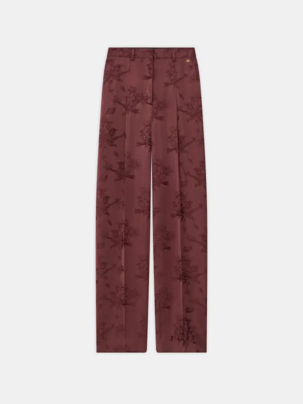 WOMEN - WOMEN'S FLORAL DOUBLE PLEATED PANT - Tobacco sold by AMIRI